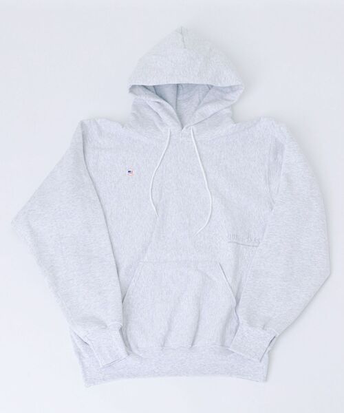 SHIPS（シップス）の「AOR×HIROSHI NAGAI×SHIPS: アメリカ製 バックプリント パーカー（スウェット・メンズ・ライトグレー・LARGE/X-LARGE/MEDIUM）」の3枚目の写真