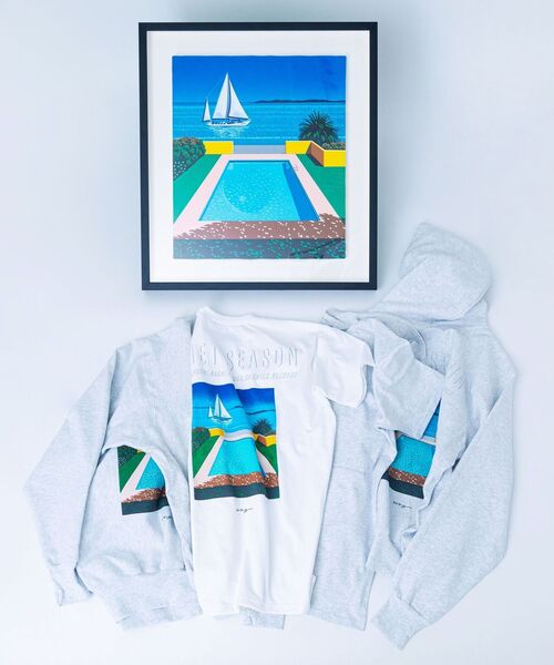 SHIPS（シップス）の「AOR×HIROSHI NAGAI×SHIPS: アメリカ製 バックプリント パーカー（スウェット・メンズ・ライトグレー・LARGE/X-LARGE/MEDIUM）」の4枚目の写真