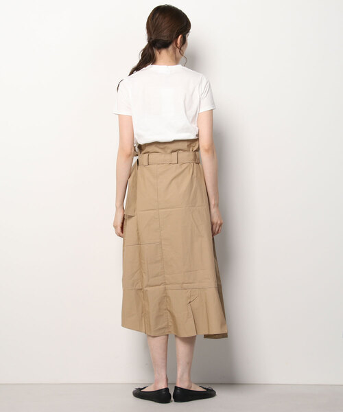 Arumlily（アロムリリィ）の「【Arumlily】タイプライターコンビカットソーワンピース（ワンピース・レディース・ベージュ・FREE）」の3枚目の写真