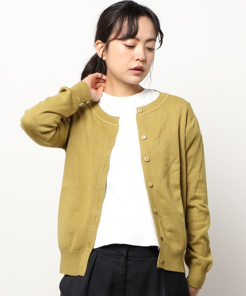 ABITOKYO(アビトーキョー)の「2021SS クルーネックサマーニットカーディガン(カーディガン/ボレロ・レディース・ホワイト/ブラック/ベージュ/グリーン/バーガンディー・FREE)」の4枚目の写真