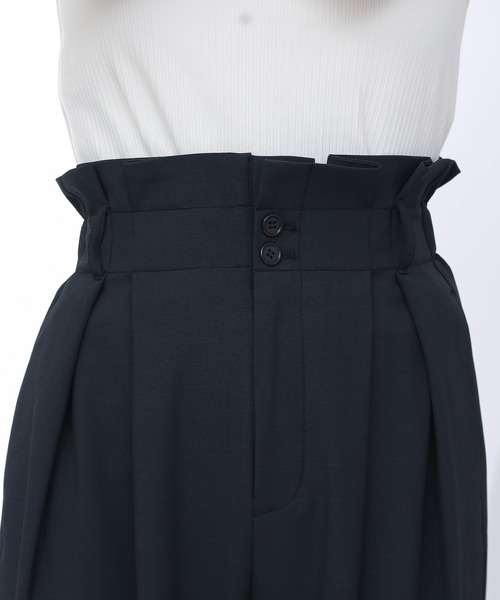 COLONY 2139（コロニートゥーワンスリーナイン）の「リネンライクリボン付ワイドパンツ(ブラック・グリーン・ブルー)（その他パンツ・レディース・グリーン/ブラック/ブルー・LARGE/MEDIUM）」の7枚目の写真