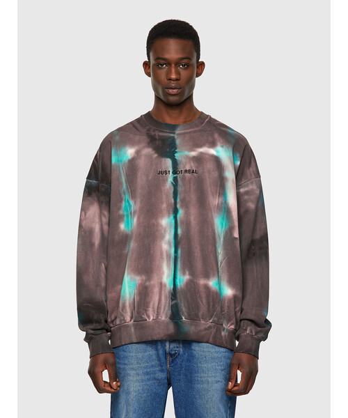 セール メンズ スウェットシャツ エンブロイダリー スウェット Diesel ディーゼル のファッション Diesel ディーゼル のスウェット メンズ トップス タイダイ タイダイ