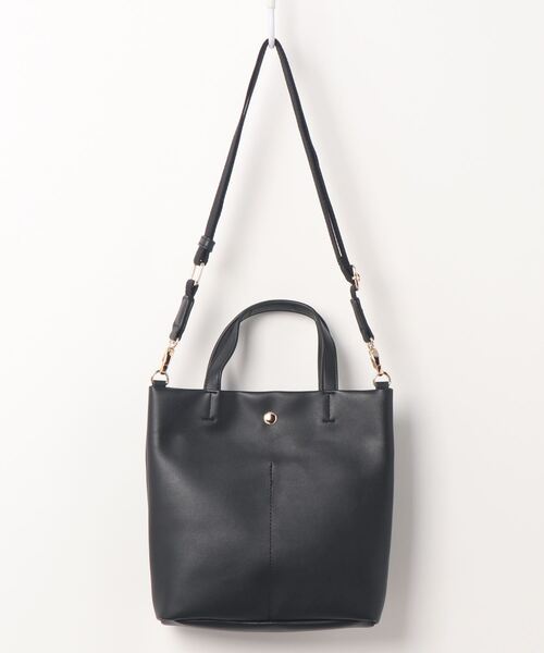 HONEYSUCKLE ROSE(ハニーサックルローズ)の「【HONEYSUCKLE ROSE】ミニショルダートート(ショルダーバッグ・レディース・オフホワイト/ブラック/ベージュ・ONE SIZE)」の6枚目の写真