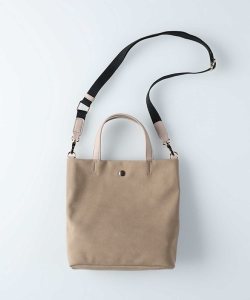 HONEYSUCKLE ROSE(ハニーサックルローズ)の「【HONEYSUCKLE ROSE】ミニショルダートート(ショルダーバッグ・レディース・オフホワイト/ブラック/ベージュ・ONE SIZE)」の3枚目の写真