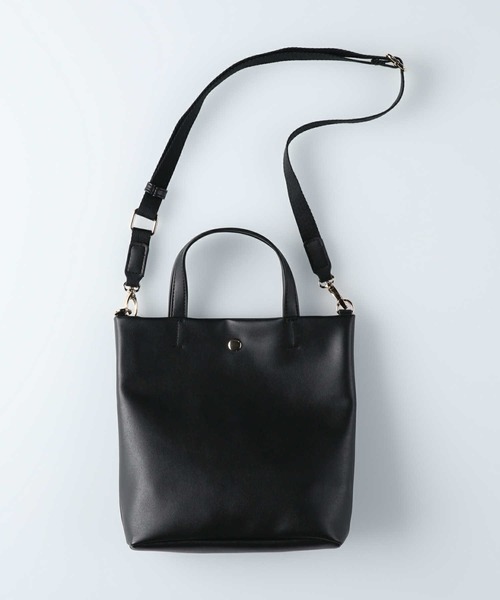 HONEYSUCKLE ROSE(ハニーサックルローズ)の「【HONEYSUCKLE ROSE】ミニショルダートート(ショルダーバッグ・レディース・オフホワイト/ブラック/ベージュ・ONE SIZE)」の2枚目の写真