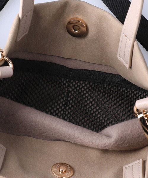 HONEYSUCKLE ROSE(ハニーサックルローズ)の「【HONEYSUCKLE ROSE】ミニショルダートート(ショルダーバッグ・レディース・オフホワイト/ブラック/ベージュ・ONE SIZE)」の10枚目の写真