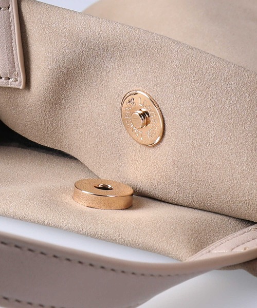 HONEYSUCKLE ROSE(ハニーサックルローズ)の「【HONEYSUCKLE ROSE】ミニショルダートート(ショルダーバッグ・レディース・オフホワイト/ブラック/ベージュ・ONE SIZE)」の11枚目の写真