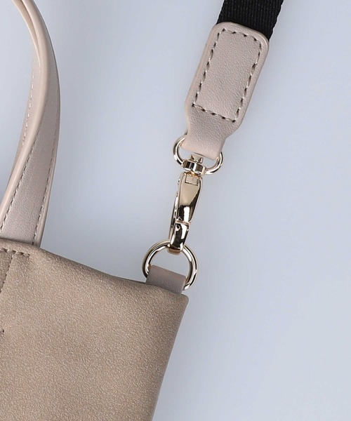 HONEYSUCKLE ROSE(ハニーサックルローズ)の「【HONEYSUCKLE ROSE】ミニショルダートート(ショルダーバッグ・レディース・オフホワイト/ブラック/ベージュ・ONE SIZE)」の14枚目の写真