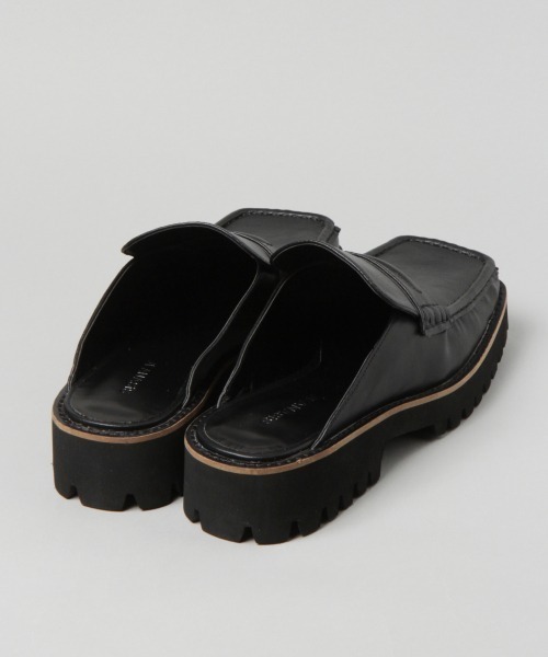 JEANASIS（ジーナシス）の「アツゾコミュールローファー/953908（ローファー・レディース・ブラック/ブラウン・M/L）」の8枚目の写真