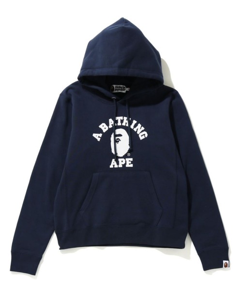 A BATHING APE（アベイシングエイプ）の「COLLEGE PULLOVER HOODIE L（パーカー・レディース・バーガンディー/グレー/イエロー/ネイビー・SMALL/X-SMALL）」の3枚目の写真