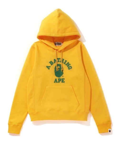 A BATHING APE（アベイシングエイプ）の「COLLEGE PULLOVER HOODIE L（パーカー・レディース・バーガンディー/グレー/イエロー/ネイビー・SMALL/X-SMALL）」の4枚目の写真