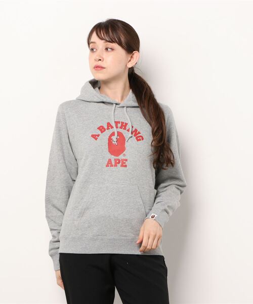 A BATHING APE（アベイシングエイプ）の「COLLEGE PULLOVER HOODIE L（パーカー・レディース・バーガンディー/グレー/イエロー/ネイビー・SMALL/X-SMALL）」の7枚目の写真
