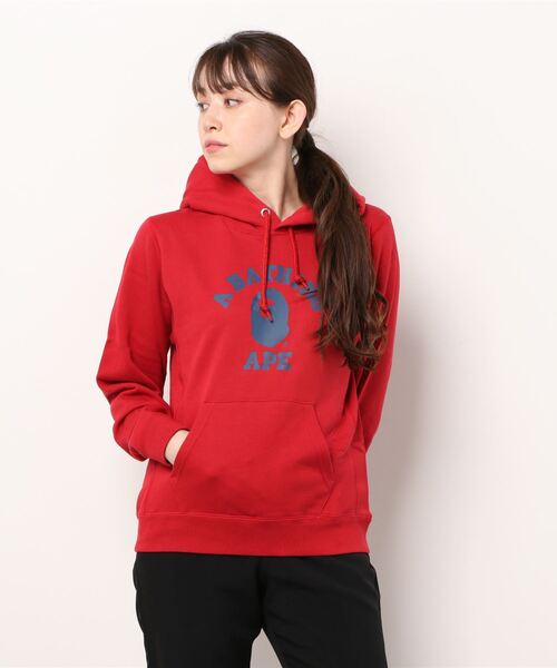 A BATHING APE（アベイシングエイプ）の「COLLEGE PULLOVER HOODIE L（パーカー・レディース・バーガンディー/グレー/イエロー/ネイビー・SMALL/X-SMALL）」の10枚目の写真