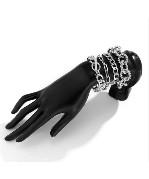 SILVER BULLET（シルバーバレット）の「『SBLTR』ユニセックス デザインチェーンブレスレット 4点セット（ブレスレット・レディース・その他8/その他6/その他7/その他1/その他2/その他3/その他5/その他4/その他24・FREE）」の8枚目の写真