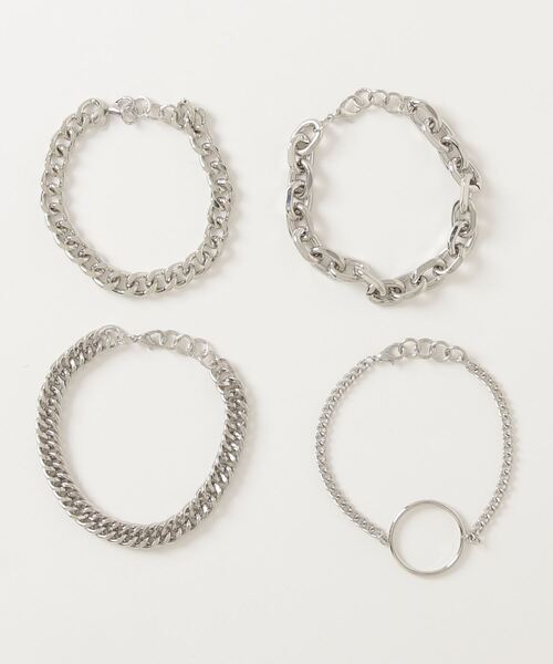 SILVER BULLET（シルバーバレット）の「『SBLTR』ユニセックス デザインチェーンブレスレット 4点セット（ブレスレット・レディース・その他8/その他6/その他7/その他1/その他2/その他3/その他5/その他4/その他24・FREE）」の11枚目の写真