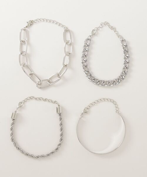 SILVER BULLET（シルバーバレット）の「『SBLTR』ユニセックス デザインチェーンブレスレット 4点セット（ブレスレット・レディース・その他8/その他6/その他7/その他1/その他2/その他3/その他5/その他4/その他24・FREE）」の13枚目の写真