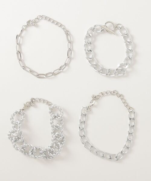 SILVER BULLET（シルバーバレット）の「『SBLTR』ユニセックス デザインチェーンブレスレット 4点セット（ブレスレット・レディース・その他8/その他6/その他7/その他1/その他2/その他3/その他5/その他4/その他24・FREE）」の15枚目の写真