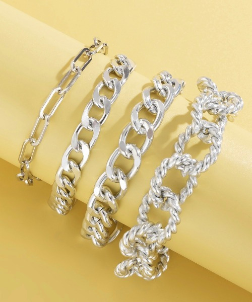 SILVER BULLET（シルバーバレット）の「『SBLTR』ユニセックス デザインチェーンブレスレット 4点セット（ブレスレット・レディース・その他8/その他6/その他7/その他1/その他2/その他3/その他5/その他4/その他24・FREE）」の19枚目の写真