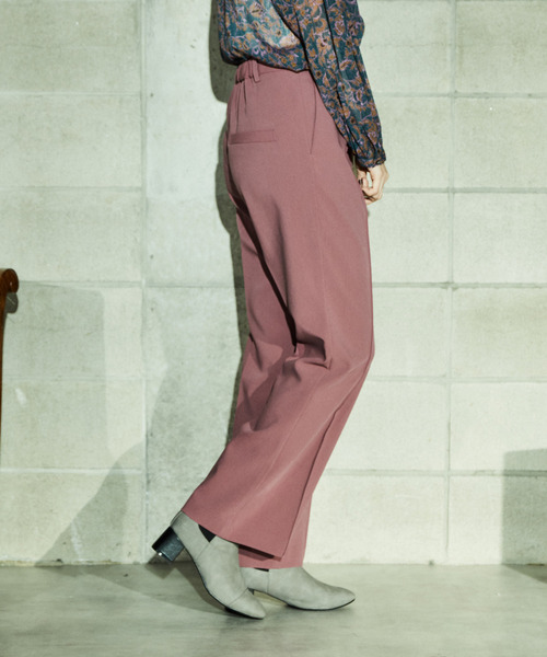 alcali(アルカリ)の「ストレッチフレアーパンツ(その他パンツ・レディース・ブラウン/ピンク/ブラック・2/3)」の5枚目の写真