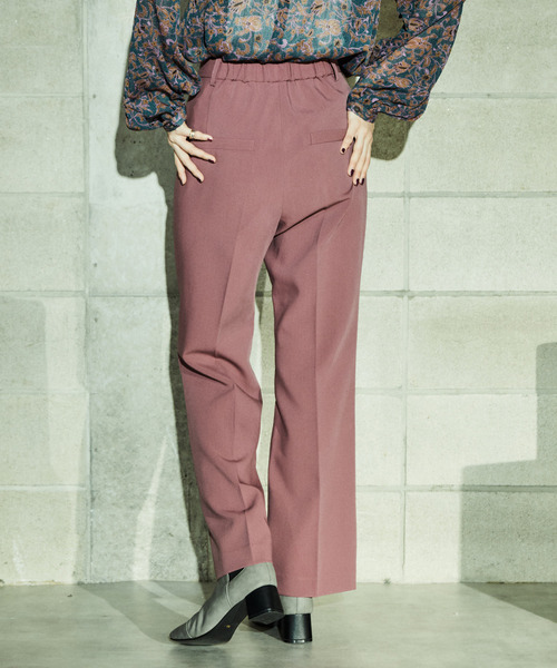 alcali(アルカリ)の「ストレッチフレアーパンツ(その他パンツ・レディース・ブラウン/ピンク/ブラック・2/3)」の4枚目の写真