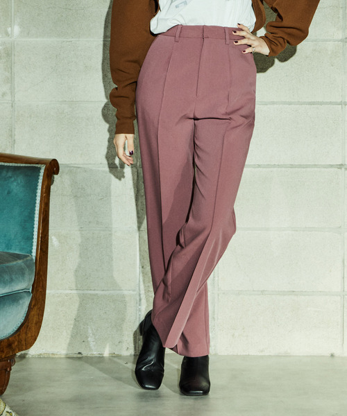 alcali(アルカリ)の「ストレッチフレアーパンツ(その他パンツ・レディース・ブラウン/ピンク/ブラック・2/3)」の7枚目の写真