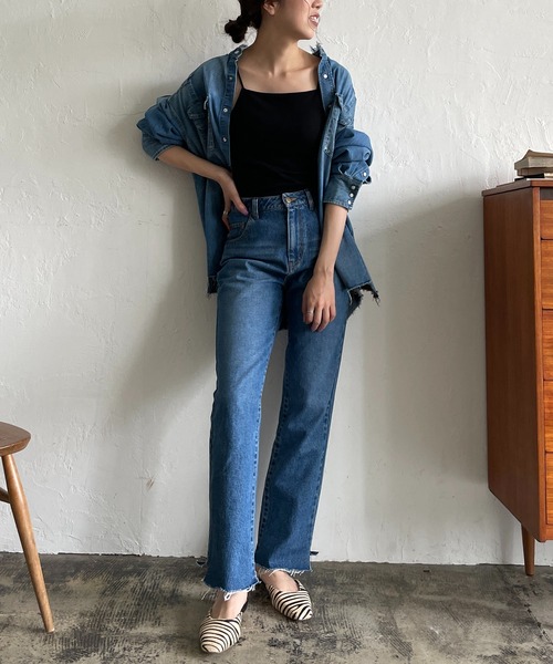 CAPRICIEUX LE'MAGE（カプリシューレマージュ）の「【Wrangler/ラングラー】リメイクウエスタンシャツ（シャツ/ブラウス・レディース・ブラック/ブルー・FREE）」の19枚目の写真