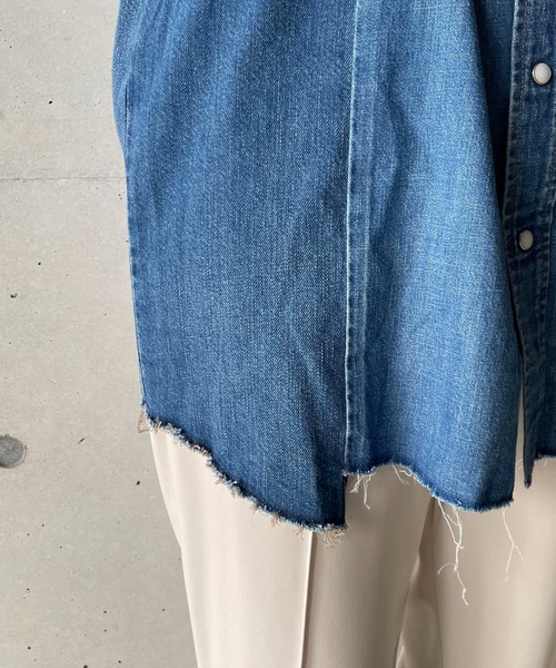 CAPRICIEUX LE'MAGE（カプリシューレマージュ）の「【Wrangler/ラングラー】リメイクウエスタンシャツ（シャツ/ブラウス・レディース・ブラック/ブルー・FREE）」の20枚目の写真