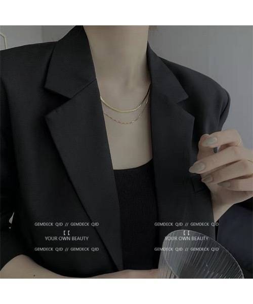 KONVINI(コンビニ)の「【Zarabanda 】2連シンプルネックレス / eln1006 eln1007(ネックレス・レディース・シルバー/ゴールド・FREE)」の6枚目の写真