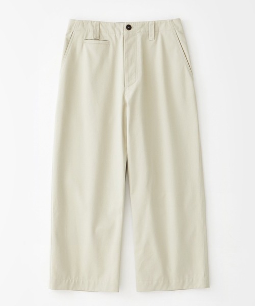 STUDIO NICHOLSON(スタジオニコルソン)の「【STUDIO NICHOLSON】 PEACHED COTTON TWILL WIDE LEG SKATER(チノパンツ・メンズ・ベージュ/カーキ・X-SMALL/SMALL/MEDIUM)」の5枚目の写真