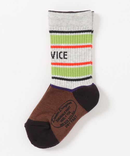 DENIM DUNGAREE（デニムダンガリー）の「STANDARD SERVICE チューブソックス（ソックス/靴下・キッズ・ホワイト/グレー/レッド・SMALL/MEDIUM/LARGE/X-LARGE）」の2枚目の写真