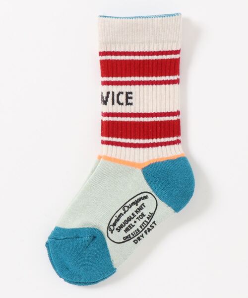 DENIM DUNGAREE（デニムダンガリー）の「STANDARD SERVICE チューブソックス（ソックス/靴下・キッズ・ホワイト/グレー/レッド・SMALL/MEDIUM/LARGE/X-LARGE）」の3枚目の写真