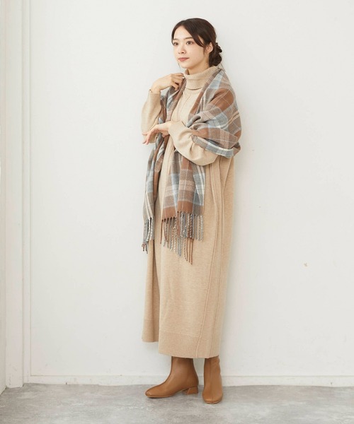 menue（メヌエ）の「スクエアトゥセンターシームショートブーツ（ブーツ・レディース・アイボリー/ブラック/ベージュ系その他・XS/S/M/L/LL/3L）」の10枚目の写真