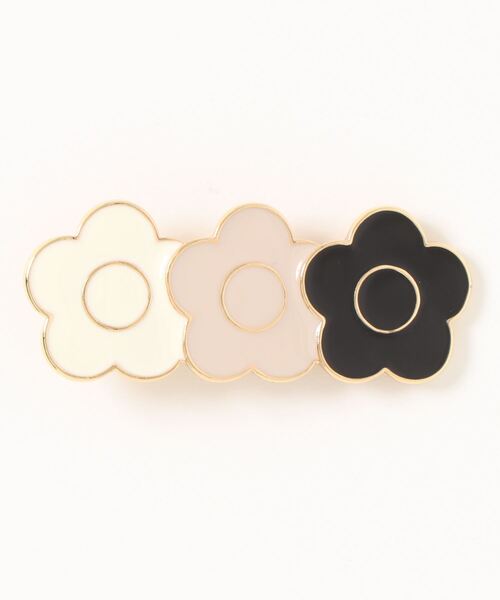 MARY QUANT（マリークワント）の「エポ3デイジー ヘアクリップ（バレッタ/ヘアクリップ・レディース・ブラック/ボルドー・FREE）」の3枚目の写真