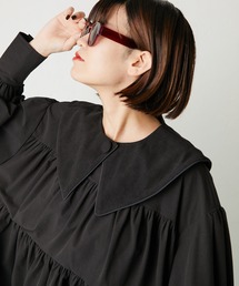 【SUM1 STYLE（スミ スタイル）】くるみボタン付け襟