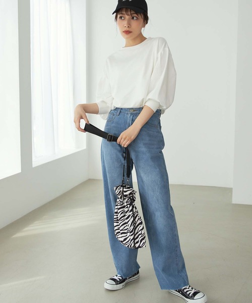 Edit Sheen（エディットシーン）の「巾着ゼブラトートバッグ（トートバッグ・レディース・ブラック・FREE）」の2枚目の写真