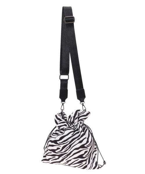 Edit Sheen（エディットシーン）の「巾着ゼブラトートバッグ（トートバッグ・レディース・ブラック・FREE）」の9枚目の写真