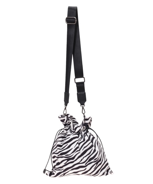 Edit Sheen（エディットシーン）の「巾着ゼブラトートバッグ（トートバッグ・レディース・ブラック・FREE）」の11枚目の写真