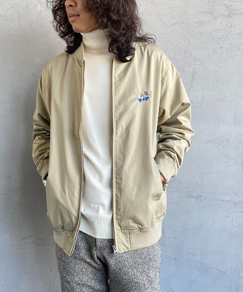 The Endless Summer（エンドレスサマー）の「[THE ENDLESS SUMMER/エンドレスサマー] 別注 BUHI ワンポイント刺繍ジャケット（ブルゾン・レディース・ブラック/ベージュ・M/L）」の13枚目の写真