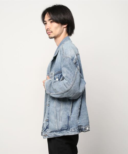 #Re:room（リルーム）の「ヴィンテージビッグデニムジャケット（デニムジャケット・メンズ・ブルー・M-L/S-M）」の6枚目の写真