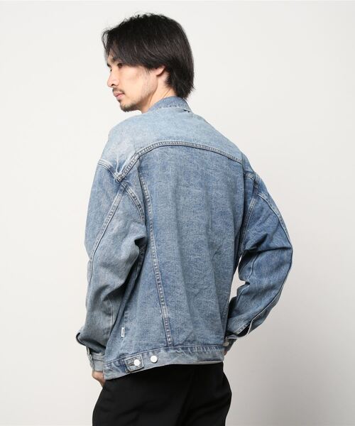 #Re:room（リルーム）の「ヴィンテージビッグデニムジャケット（デニムジャケット・メンズ・ブルー・M-L/S-M）」の14枚目の写真