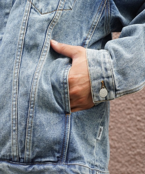 #Re:room（リルーム）の「ヴィンテージビッグデニムジャケット（デニムジャケット・メンズ・ブルー・M-L/S-M）」の4枚目の写真