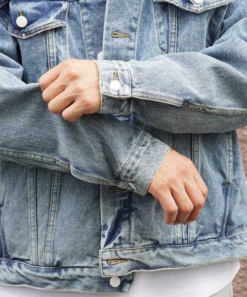 #Re:room（リルーム）の「ヴィンテージビッグデニムジャケット（デニムジャケット・メンズ・ブルー・M-L/S-M）」の16枚目の写真