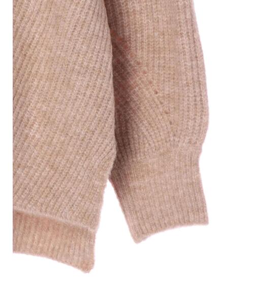 earth music&ecology（アースミュージックアンドエコロジー）の「ブラッシュヤーンＶネックプルオーバー＊（ニット/セーター・レディース・チャコールグレー/ベージュ/アイボリー/ミント・FREE）」の13枚目の写真