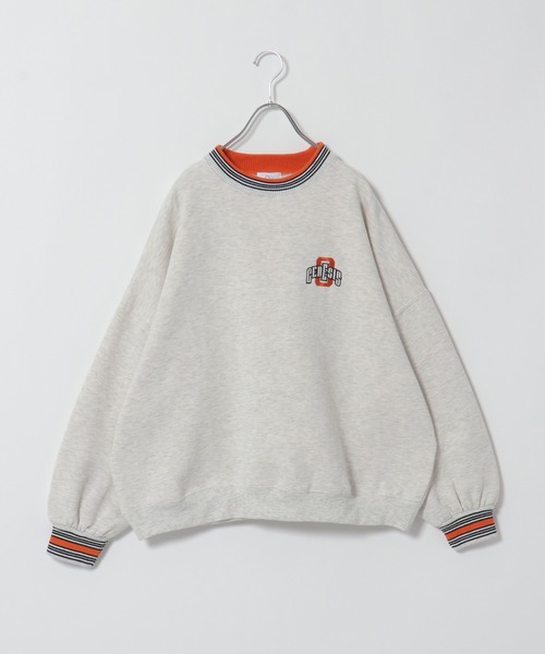 notch.（ノッチ）の「裏起毛ラインリブスウェット（スウェット・レディース・ブルー/グレー/ブラック・M）」の5枚目の写真