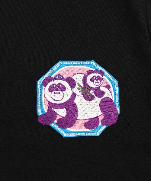 PUNYUS（プニュズ）の「パンダ刺繍ロンＴ（Tシャツ/カットソー・レディース・ブラック/ライトピンク/ブルー・2/1/4/3）」の11枚目の写真