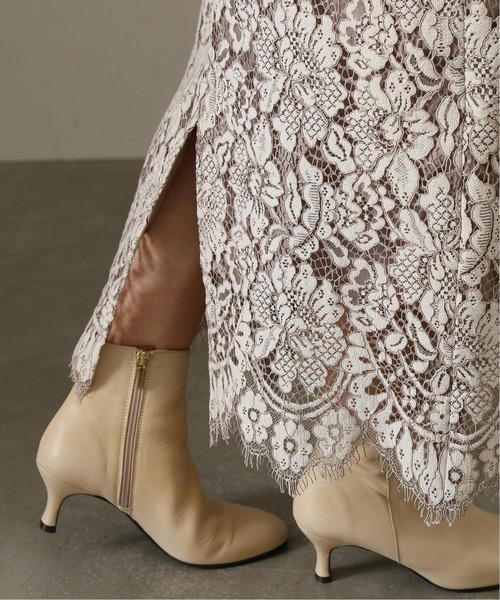 La TOTALITE（ラトータリテ）の「《追加》パネルレース タイトスカート◆（スカート・レディース・グレー/ベージュ・38/36）」の19枚目の写真