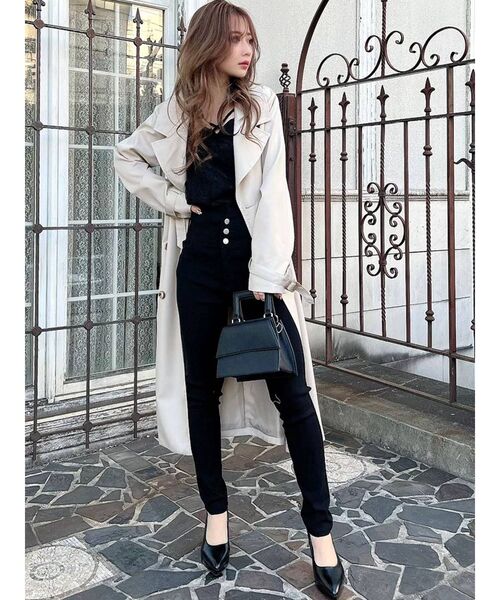 RESEXXY(リゼクシー)の「3連ボタンスキニー(その他パンツ・レディース・ブラック/ベージュ/その他1・FREE)」の4枚目の写真