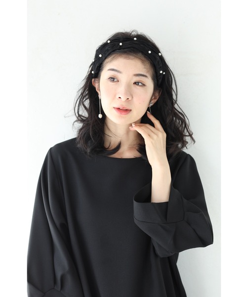 CHANNELレザーカチューシャシルバー ブラック JENNIFER OUELLETTE/ジェニファーオレット】レザーカチューシャ