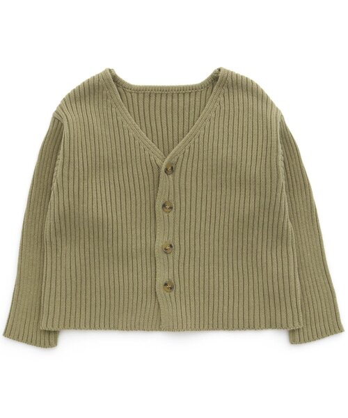 Ampersand（アンパサンド）の「premier スプリングニットカーディガン（カーディガン/ボレロ・キッズ・ピンク/ベージュ/アイボリー/ブルー/グリーン・100/140/90/130/110/80/120/70）」の4枚目の写真