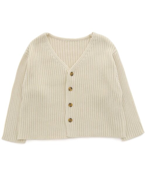Ampersand（アンパサンド）の「premier スプリングニットカーディガン（カーディガン/ボレロ・キッズ・ピンク/ベージュ/アイボリー/ブルー/グリーン・100/140/90/130/110/80/120/70）」の2枚目の写真